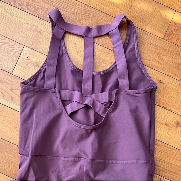 Harmony jumpsuit onesie plum crisscross back size M - Picture 11 of 15